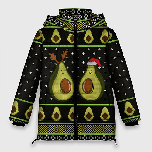 Женская зимняя куртка Avo christmas / 3D-Красный – фото 1