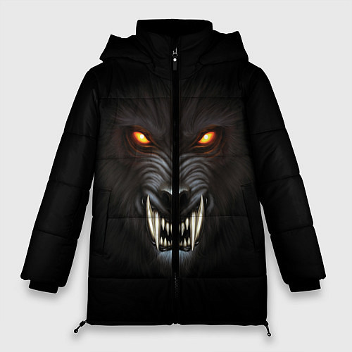 Женская зимняя куртка Злой Волк / 3D-Черный – фото 1