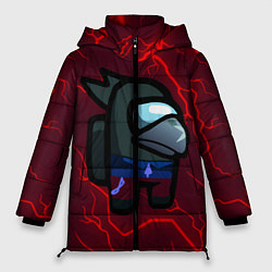 Куртка зимняя женская AMONG US - BRAWL STARS CROW, цвет: 3D-черный
