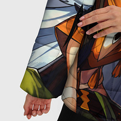 Куртка зимняя женская GENSHIN IMPACT, РЭЙЗОР, цвет: 3D-черный — фото 2