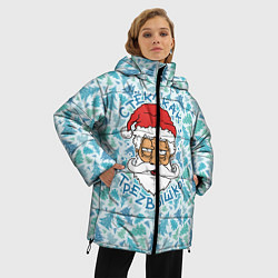Куртка зимняя женская СтЁкЛ кАк ТрЕзВыШкО, цвет: 3D-светло-серый — фото 2