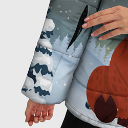 Куртка зимняя женская Бык с подарками 2021, цвет: 3D-черный — фото 2