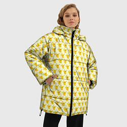 Куртка зимняя женская Пикачу, цвет: 3D-светло-серый — фото 2