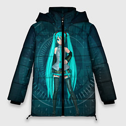Куртка зимняя женская Мику Хацуне, цвет: 3D-черный