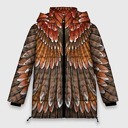 Куртка зимняя женская Оперение: орел, цвет: 3D-светло-серый