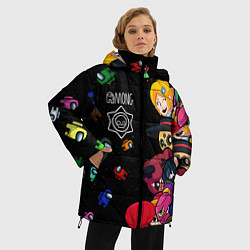 Куртка зимняя женская Among Stars, цвет: 3D-черный — фото 2