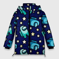 Куртка зимняя женская Among Us Звёзды, цвет: 3D-красный