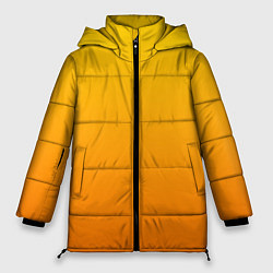 Куртка зимняя женская Оранжевый градиент, цвет: 3D-красный