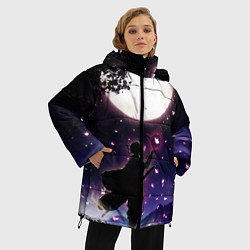Куртка зимняя женская Шинобу Кочо Клинок демонов, цвет: 3D-красный — фото 2