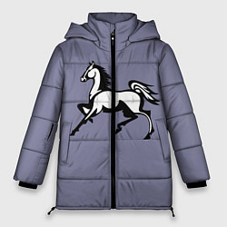 Куртка зимняя женская Дикая лошадь, цвет: 3D-красный
