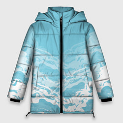 Куртка зимняя женская Волны, цвет: 3D-светло-серый