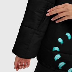 Куртка зимняя женская ВОЛШЕБНЫЙ КОТ, цвет: 3D-черный — фото 2