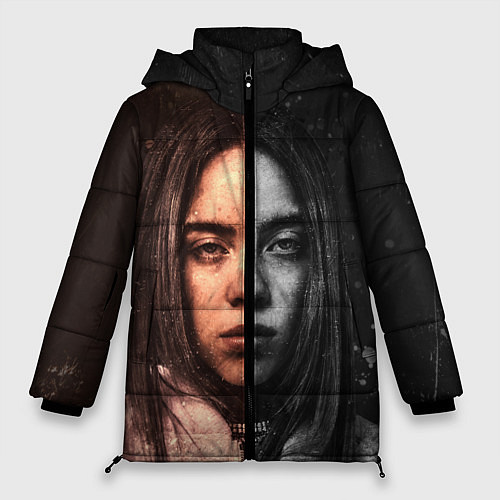 Женская зимняя куртка Билли Айлиш / 3D-Черный – фото 1