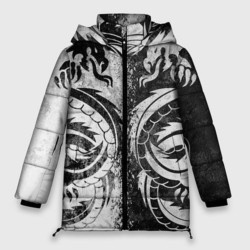 Женская зимняя куртка ДРАКОНЫ DRAGONS / 3D-Черный – фото 1