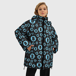 Куртка зимняя женская Bitcoin, цвет: 3D-черный — фото 2