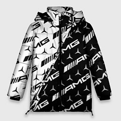 Куртка зимняя женская MERCEDES BENZ AMG, цвет: 3D-черный