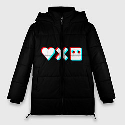 Куртка зимняя женская Любовь, смерть и роботы, цвет: 3D-черный