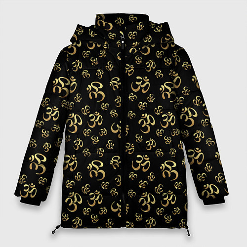 Женская зимняя куртка Мантра ОМ / 3D-Черный – фото 1