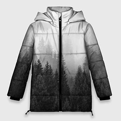 Женская зимняя куртка Туманный лес