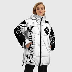 Куртка зимняя женская Черный клеывер аниме, цвет: 3D-черный — фото 2