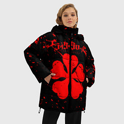 Куртка зимняя женская ЧЕРНЫЙ КЛЕВЕР АНИМЕ,, цвет: 3D-красный — фото 2