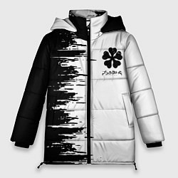 Куртка зимняя женская Чёрный клевер,, цвет: 3D-светло-серый