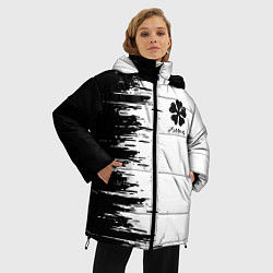 Куртка зимняя женская Чёрный клевер,, цвет: 3D-красный — фото 2