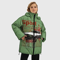 Куртка зимняя женская Muscle car, цвет: 3D-светло-серый — фото 2