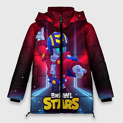 Куртка зимняя женская STU СТУ Brawl Stars, цвет: 3D-черный