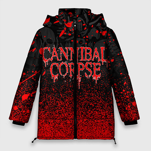 Женская зимняя куртка CANNIBAL CORPSE / 3D-Черный – фото 1