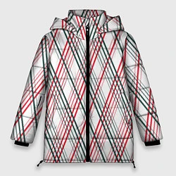Куртка зимняя женская Игральные карты, цвет: 3D-черный