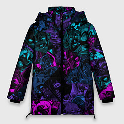 Куртка зимняя женская Neon Ahegao, цвет: 3D-красный