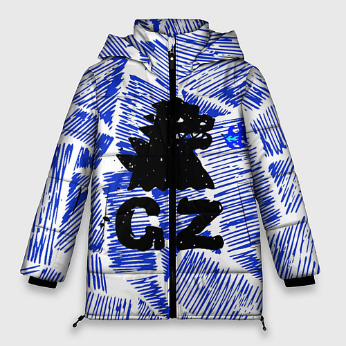 Женская зимняя куртка Годзилла / 3D-Черный – фото 1