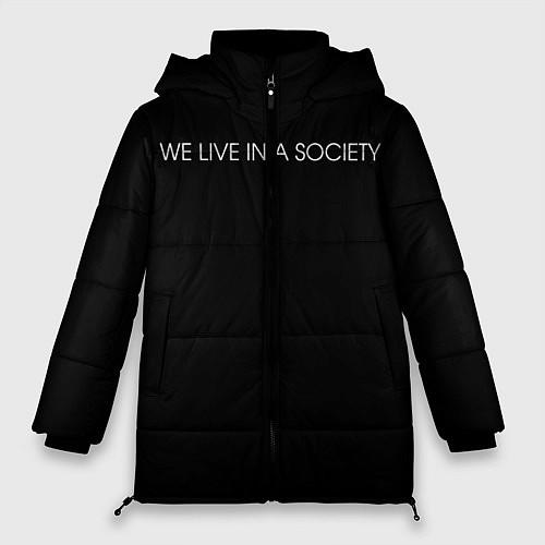 Женская зимняя куртка WE LIVE IN A SOCIETY / 3D-Черный – фото 1