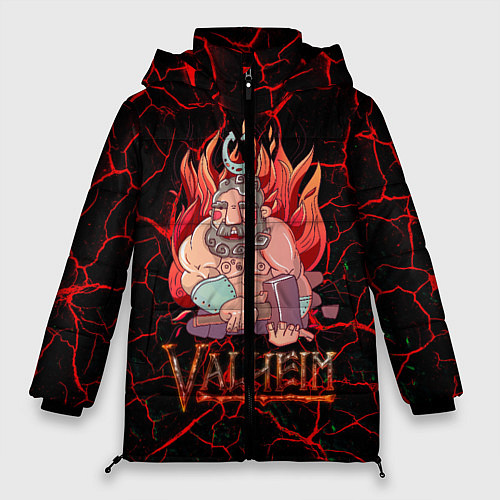 Женская зимняя куртка Valheim Кузнец / 3D-Черный – фото 1