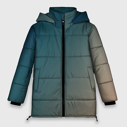 Женская зимняя куртка Первые лучи солнца / 3D-Черный – фото 1