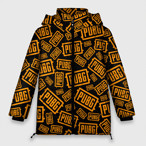 Женская зимняя куртка PUBG ПАБГ УЗОР / 3D-Черный – фото 1