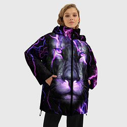 Куртка зимняя женская НЕОНОВЫЙ ЛЕВ NEON LION, цвет: 3D-черный — фото 2