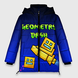 Куртка зимняя женская Geometry Dash, цвет: 3D-красный
