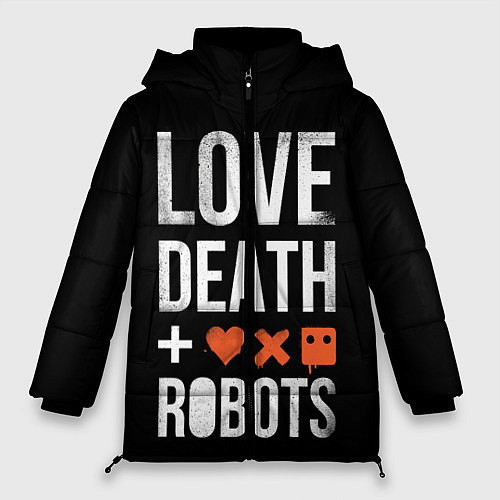 Женская зимняя куртка Love Death Robots / 3D-Черный – фото 1