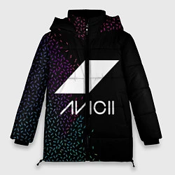 Куртка зимняя женская AVICII RAIBOW STYLE, цвет: 3D-черный