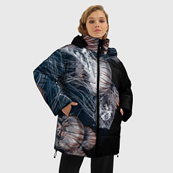 Куртка зимняя женская Медузы, цвет: 3D-черный — фото 2