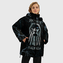 Куртка зимняя женская See you in Valhalla, цвет: 3D-черный — фото 2