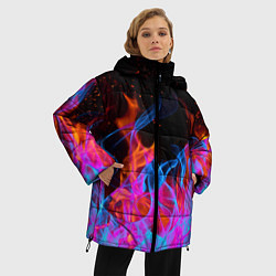 Куртка зимняя женская ТРИ ОГНЯ FIRE СИНИЙ ОГОНЬ, цвет: 3D-черный — фото 2