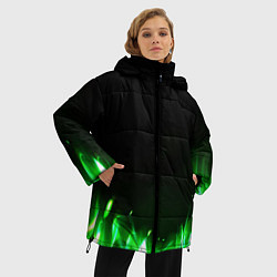 Куртка зимняя женская Зеленый огонь, цвет: 3D-светло-серый — фото 2