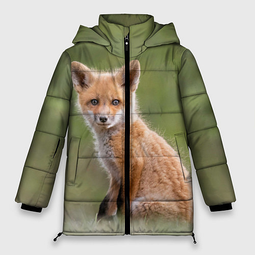 Женская зимняя куртка Лисенок / 3D-Черный – фото 1