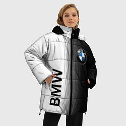 Куртка зимняя женская Black and White BMW, цвет: 3D-черный — фото 2