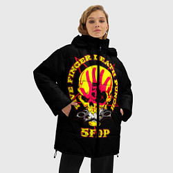 Куртка зимняя женская Five Finger Death Punch FFDP, цвет: 3D-красный — фото 2