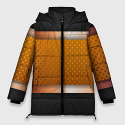 Куртка зимняя женская 3d gold black, цвет: 3D-светло-серый