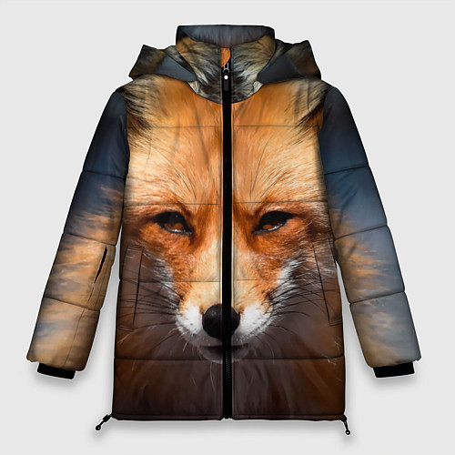 Женская зимняя куртка Хитрая лисица / 3D-Черный – фото 1